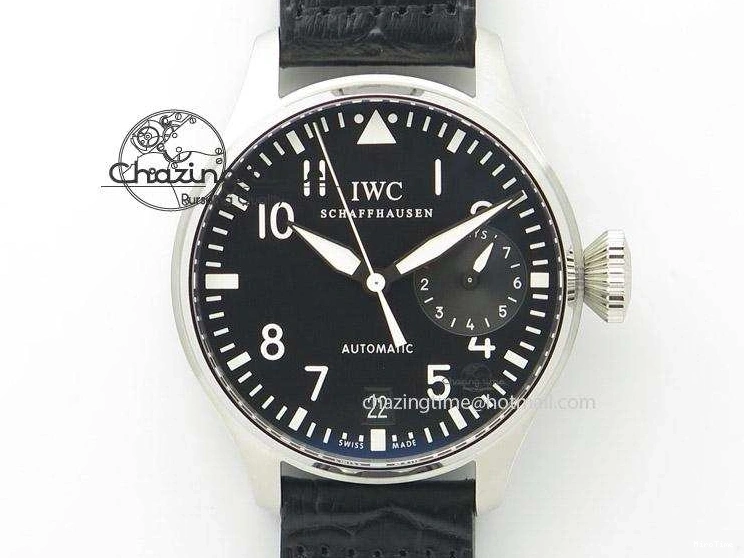 MIROTIME 0401 Timeless Big Pilot Real PR IW500901 ZF 1:1 Best Edition On Black Leather Strap A 7340
